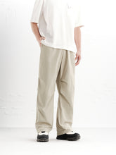Men's Embroidered Pleated Wide-Leg Trousers